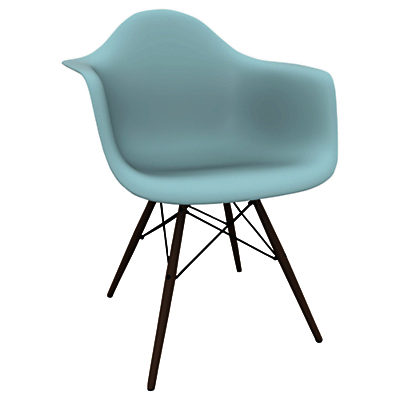 Vitra Eames DAW 43cm Armchair Ice Grey / Dark Maple